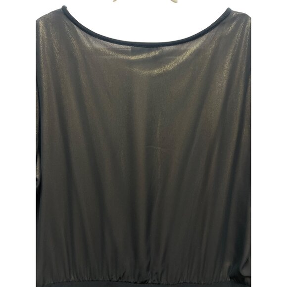 Joseph Ribkoff NWT Black with Gold Brocade Blouse Dress - Picture 9 of 9